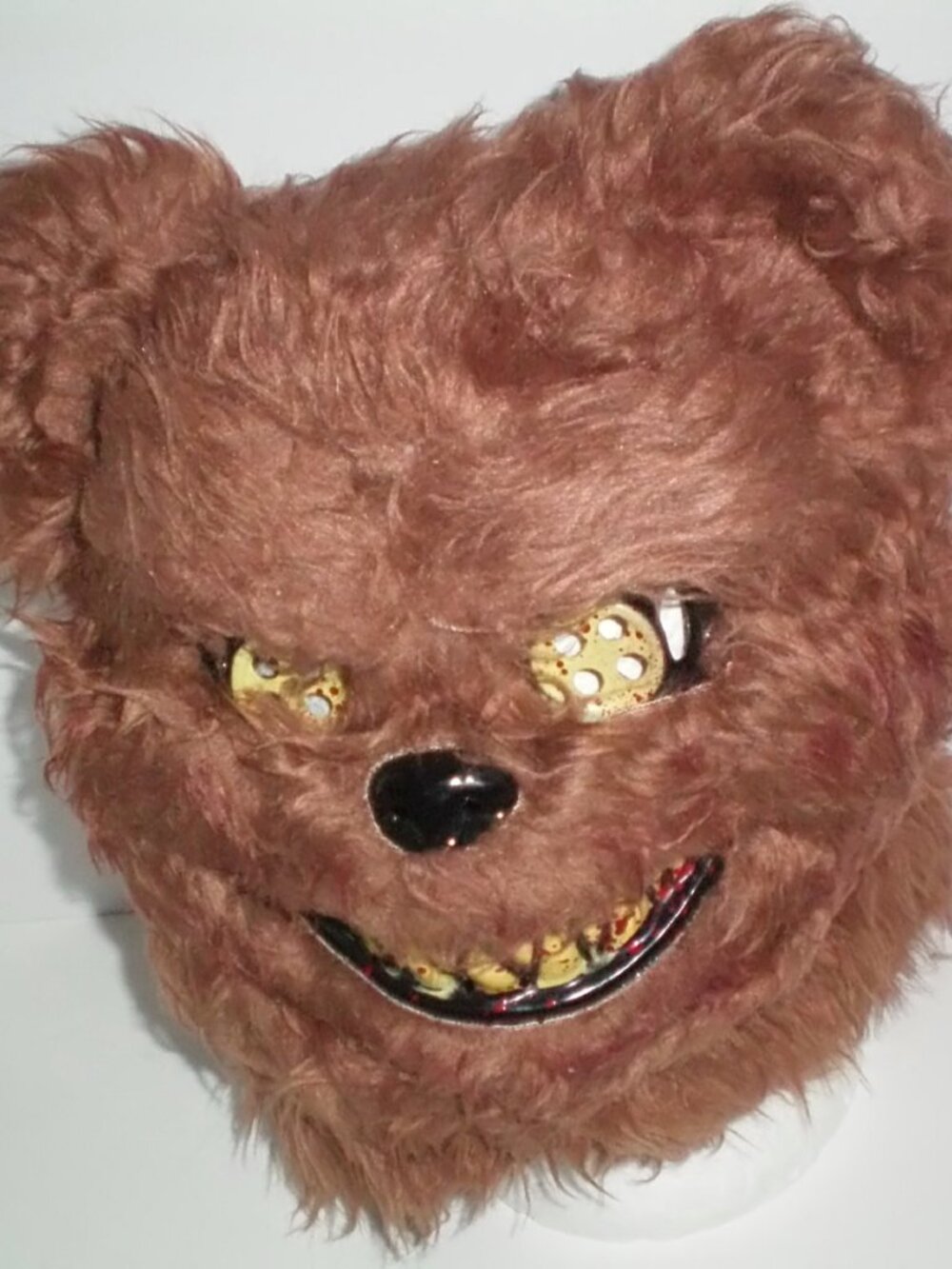 Brown Scary Teddy Bear Half Mask
